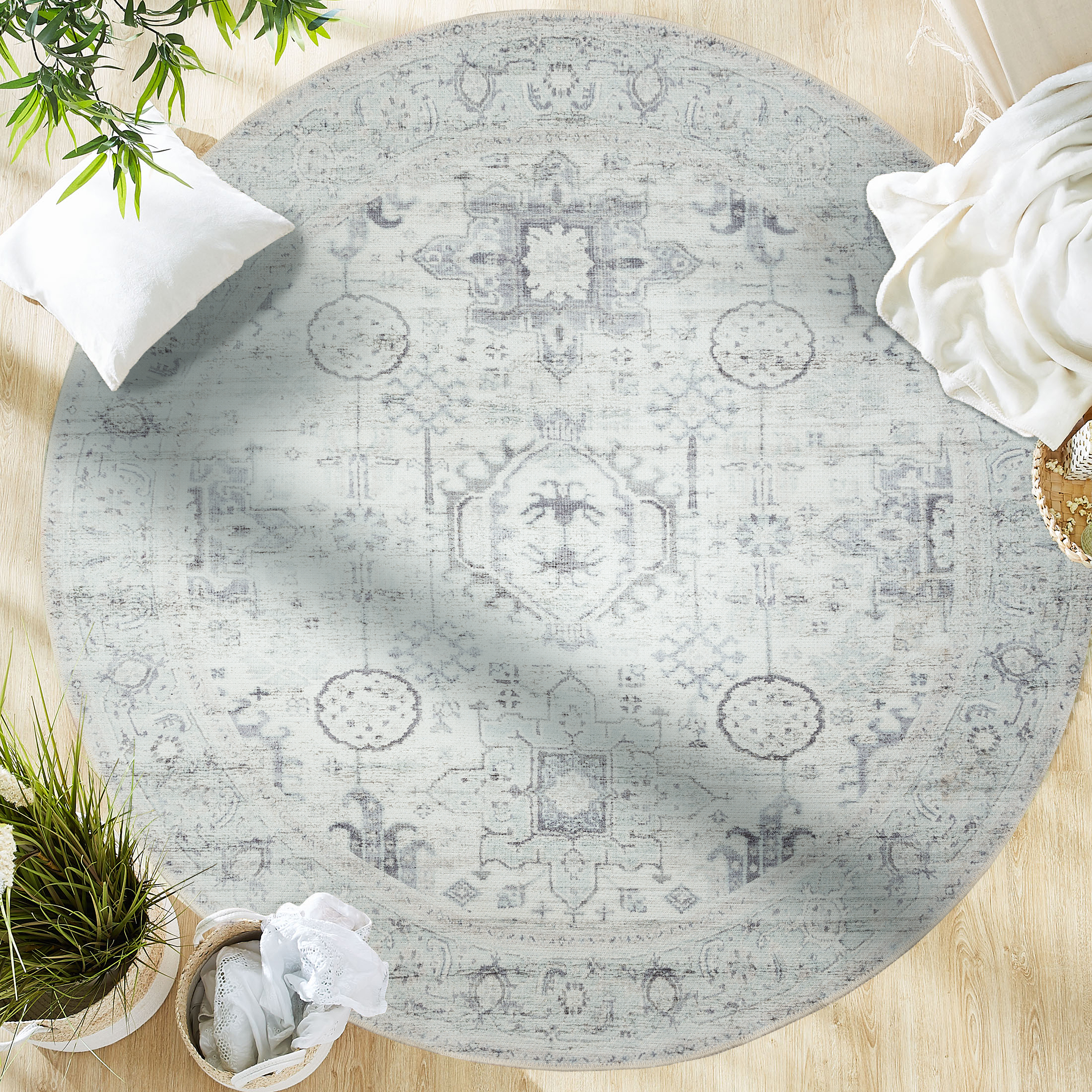 Round Washable Rugs
