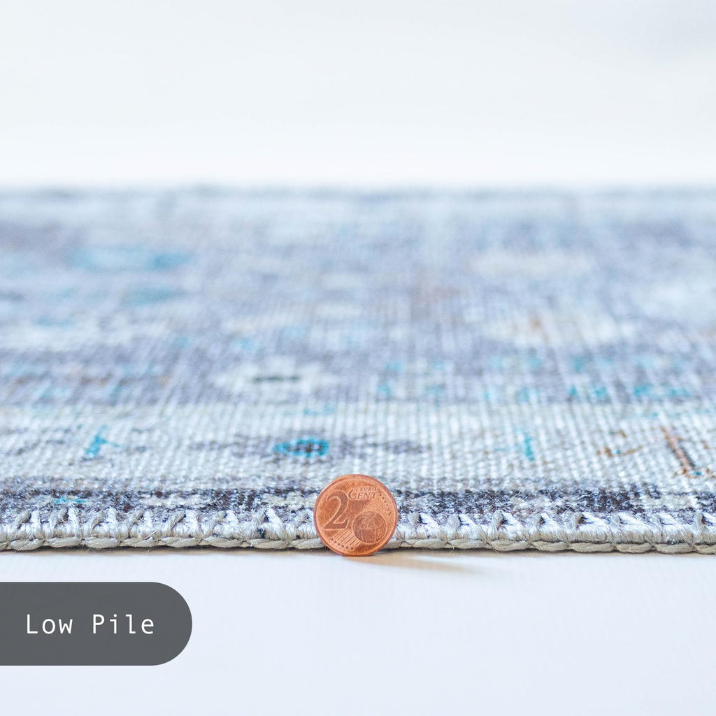 GLN Rugs Idyma - Machine Washable Area Rug - Cream/Gray Home Rug