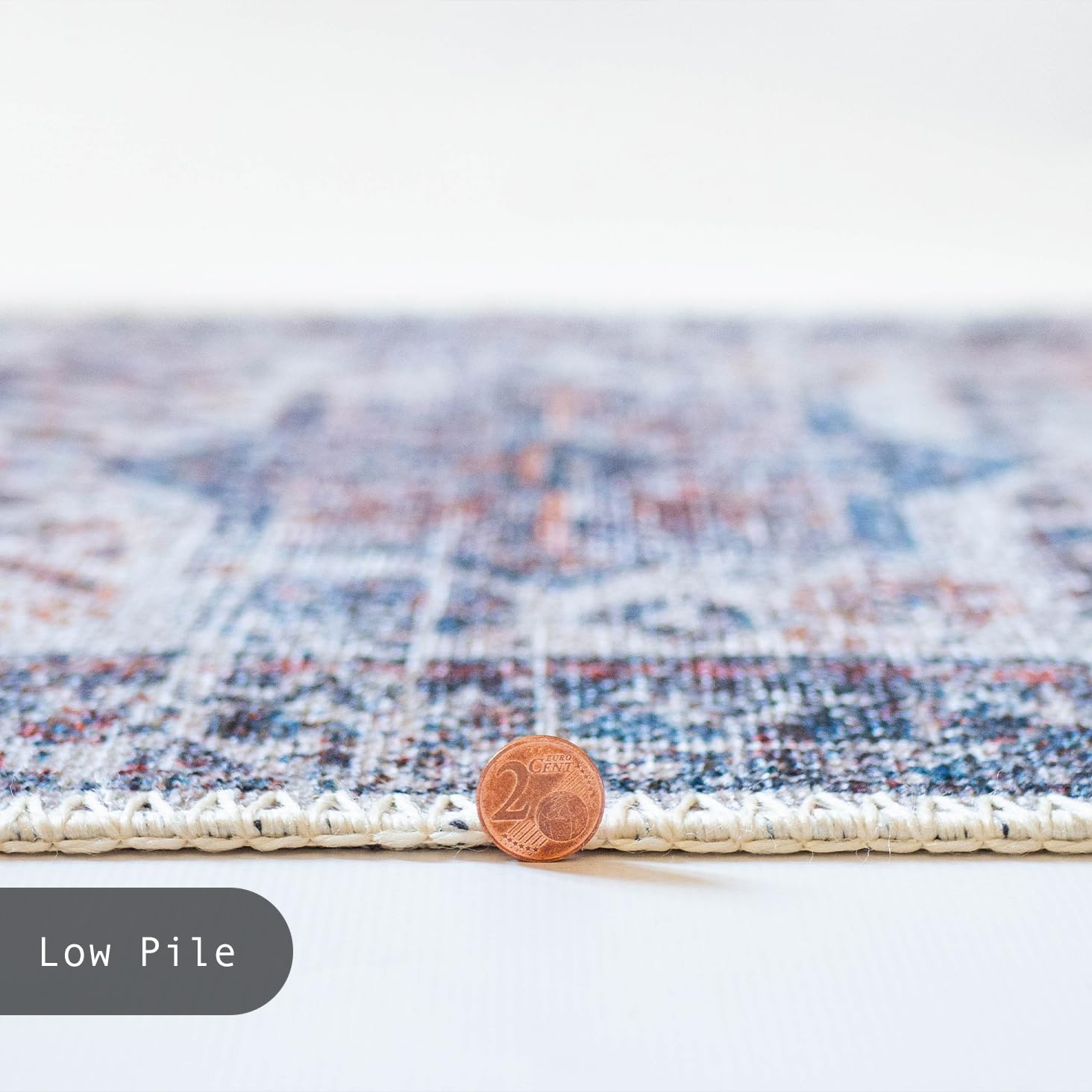 GLN Rugs Myra - Machine Washable Area Rug - Multi/Cream Home Rug