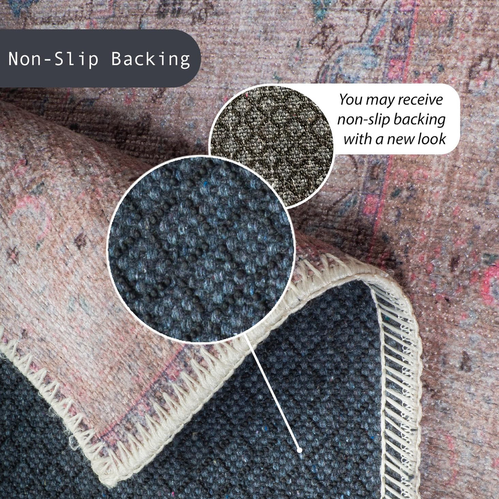 GLN Rugs Tiriala - Machine Washable Area Rug - Multi/Pink Home Rug