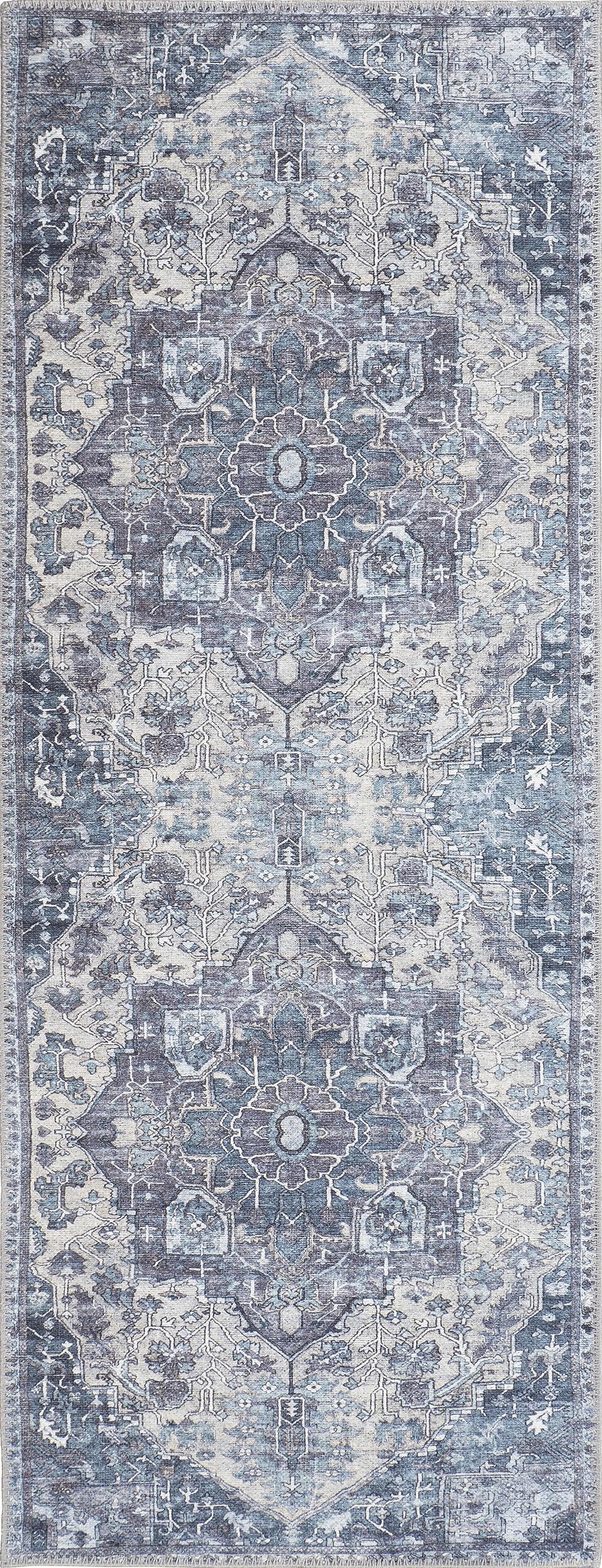 GLN Rugs Delos - Machine Washable Area Rug - Multi Gray Home Rug