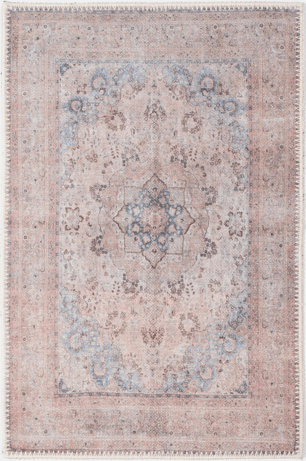 GLN Rugs Tiriala - Machine Washable Area Rug - Multi/Pink Home Rug