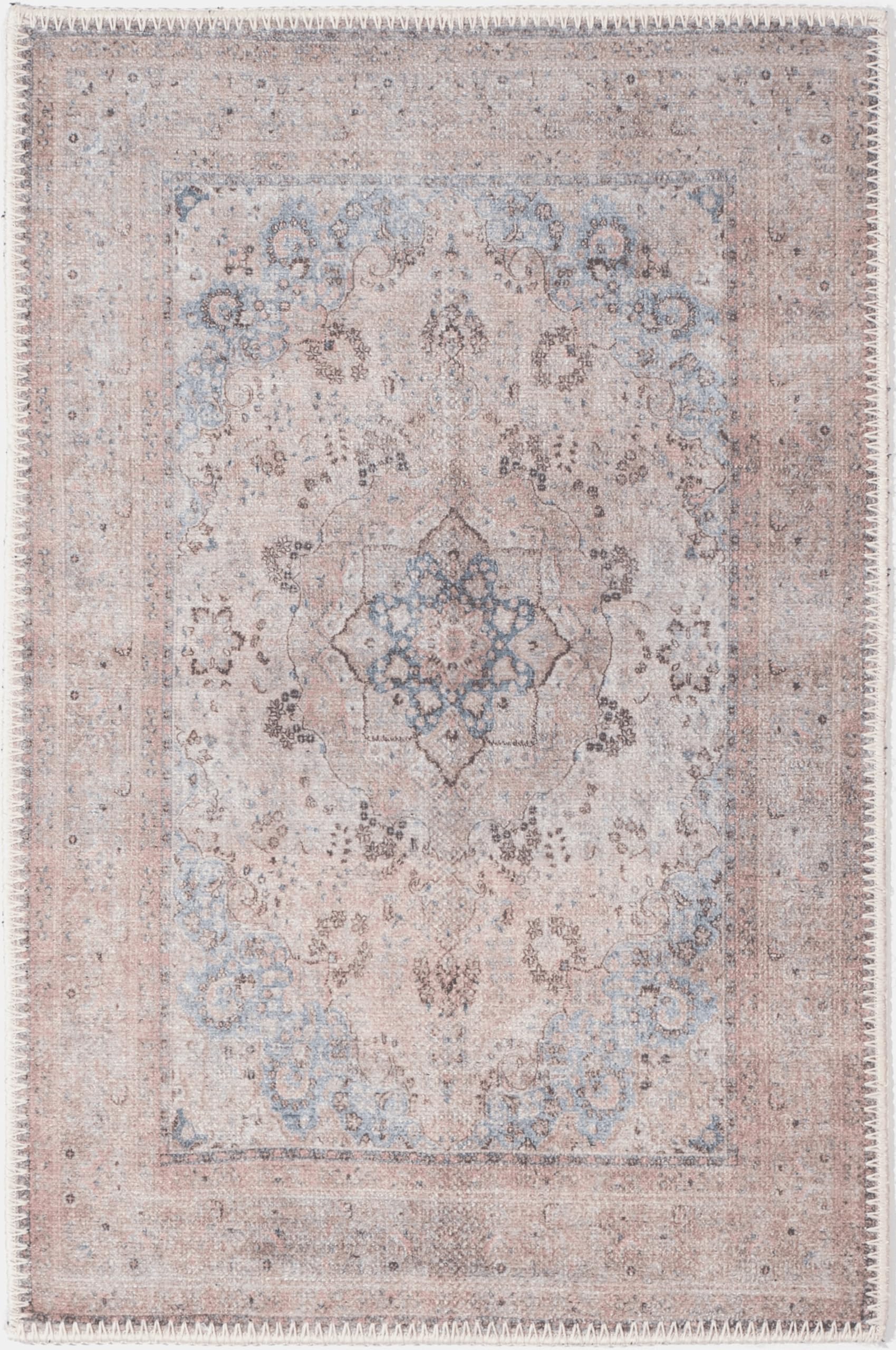 GLN Rugs Tiriala - Machine Washable Area Rug - Multi/Pink Home Rug