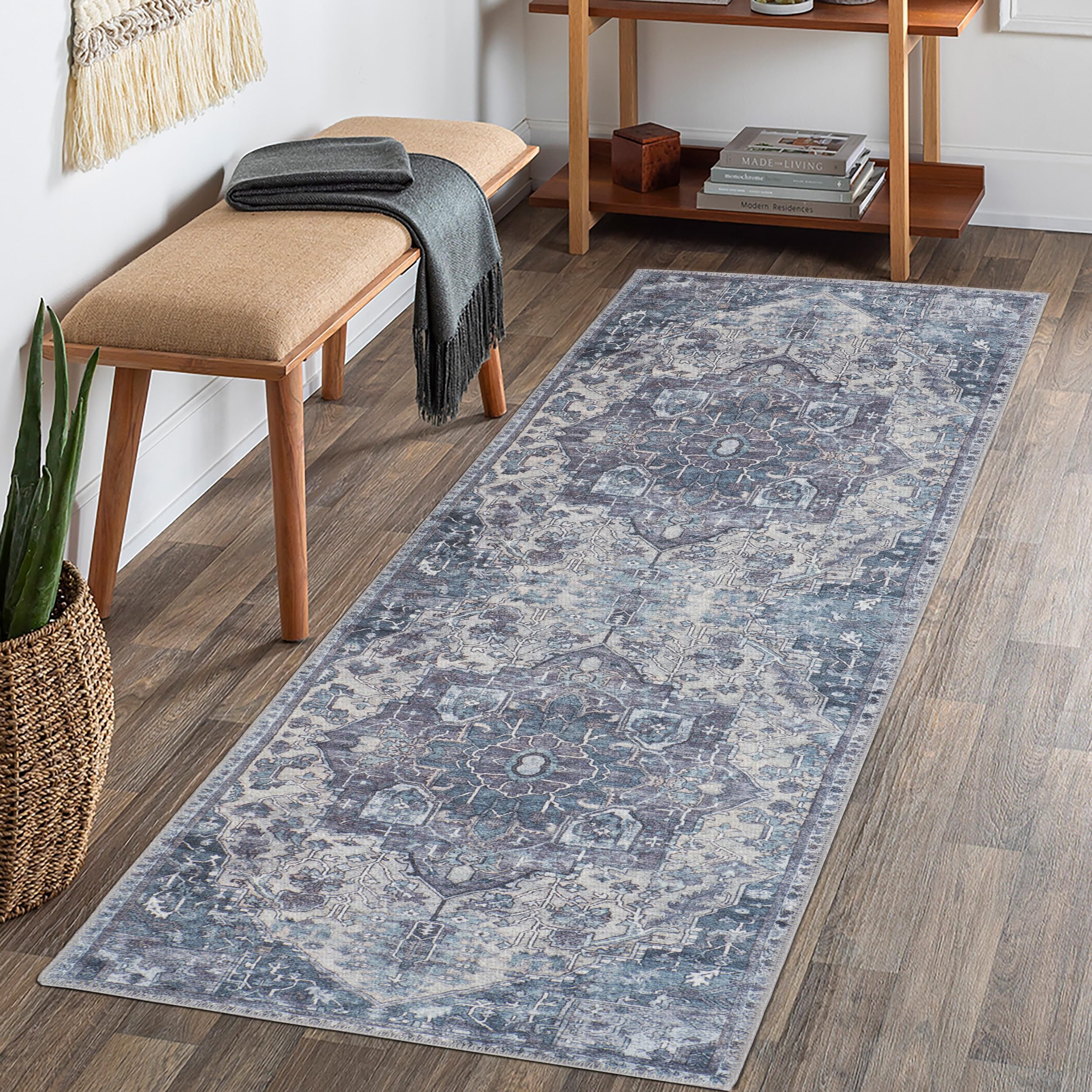 GLN Rugs Delos - Machine Washable Area Rug - Multi Gray Home Rug