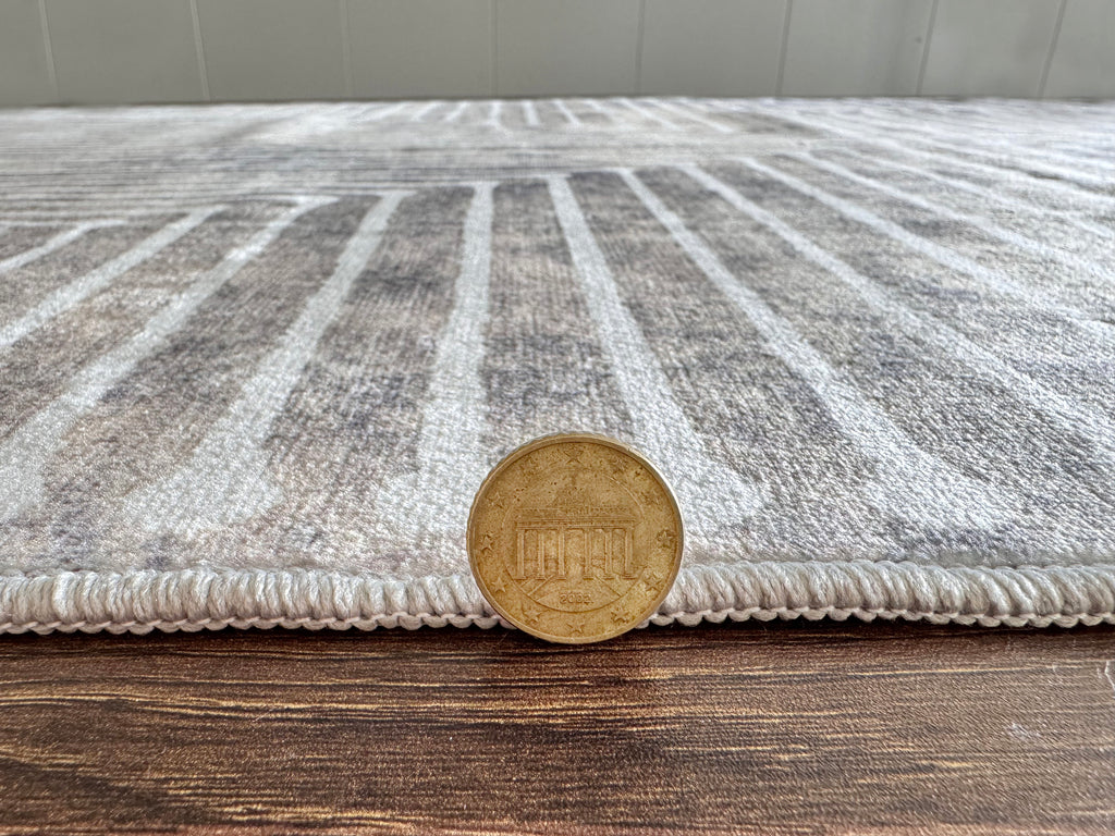 GLN Rugs Ephesus - Machine Washable Area Rug - Turkish Beige/Gray Home Rugs