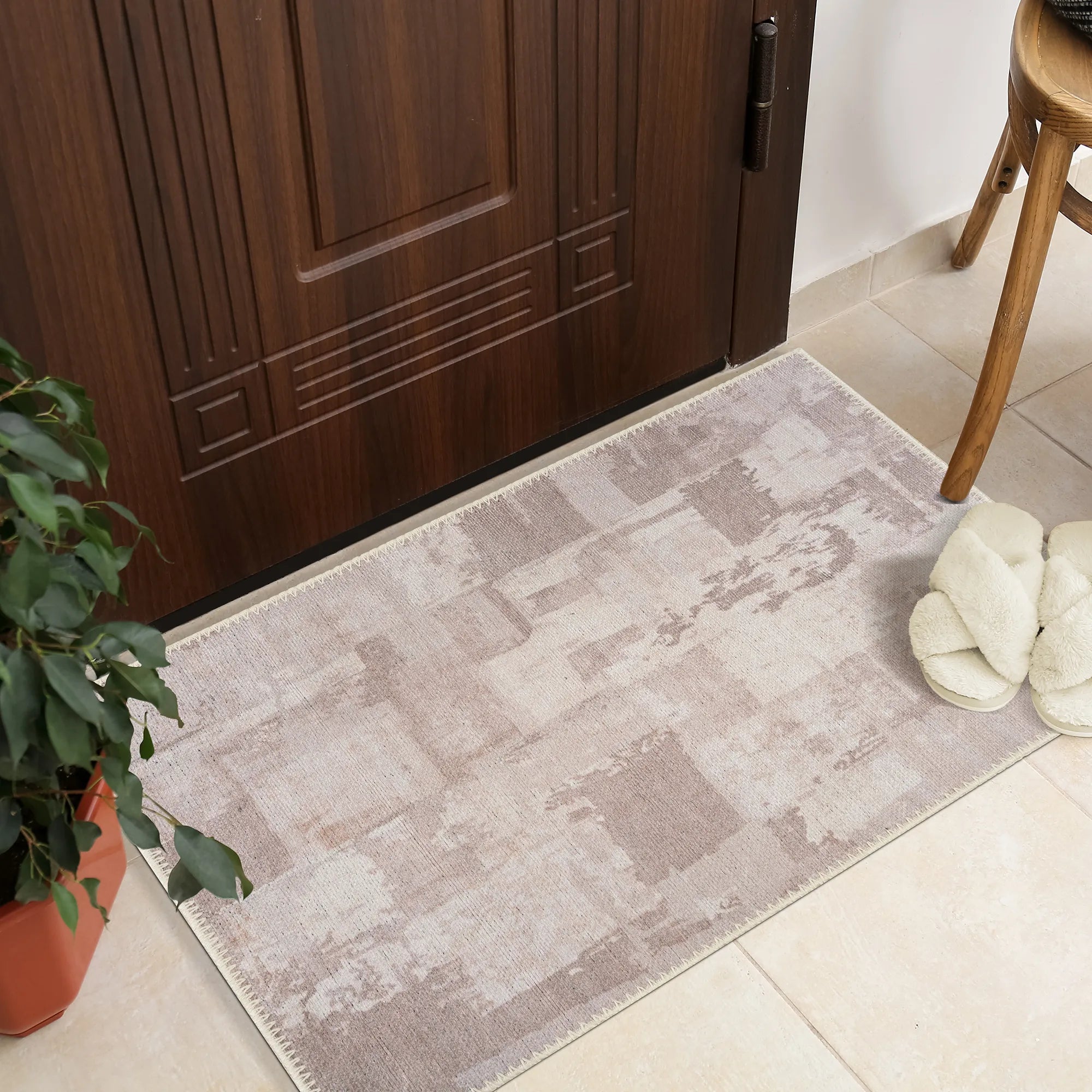 TROY Nano Technology Rug (Abstract Beige)