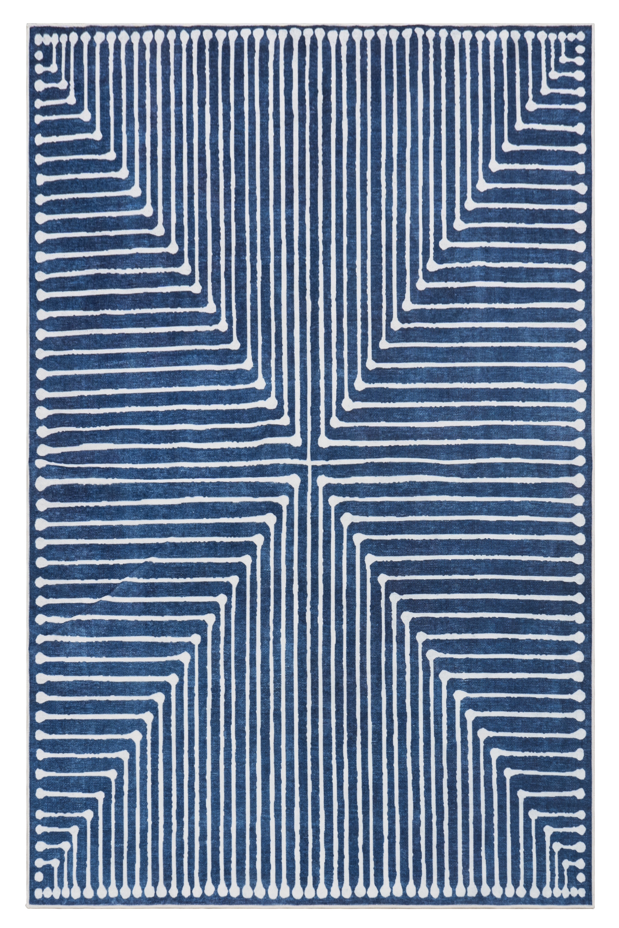 GLN Rugs Assos - Machine Washable Area Rug - Turkish Blue Home Rugs