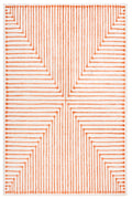 GLN Rugs Claros - Machine Washable Area Rug - Orange/Beige Home Rug