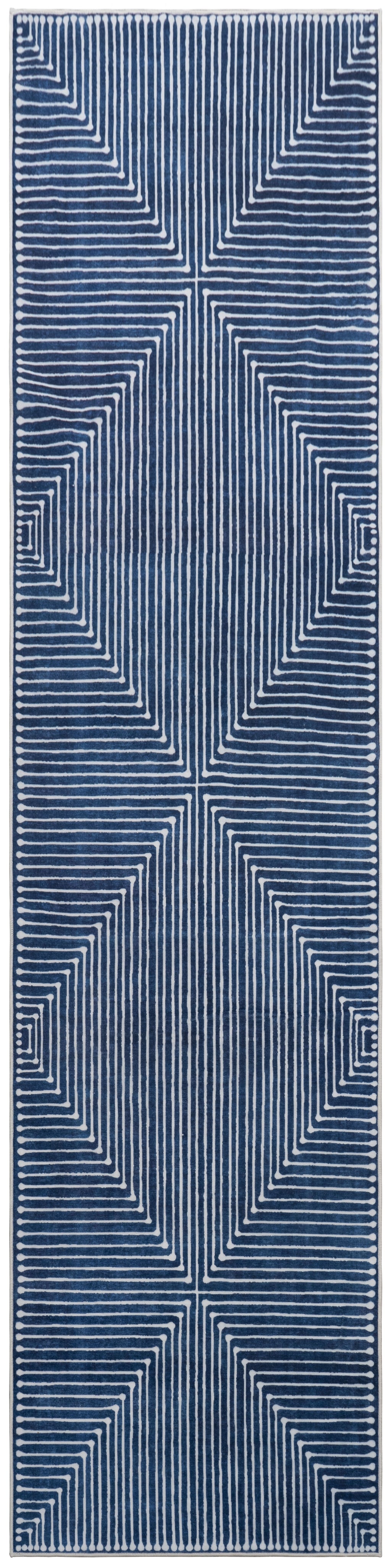 GLN Rugs Assos - Machine Washable Area Rug - Turkish Blue Home Rugs