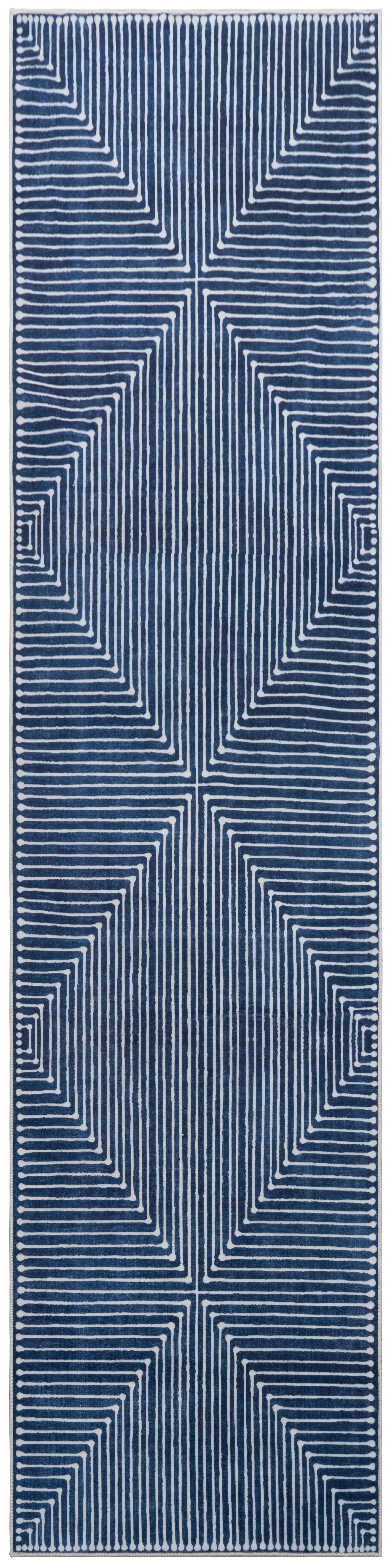 GLN Rugs Assos - Machine Washable Area Rug - Turkish Blue Home Rugs