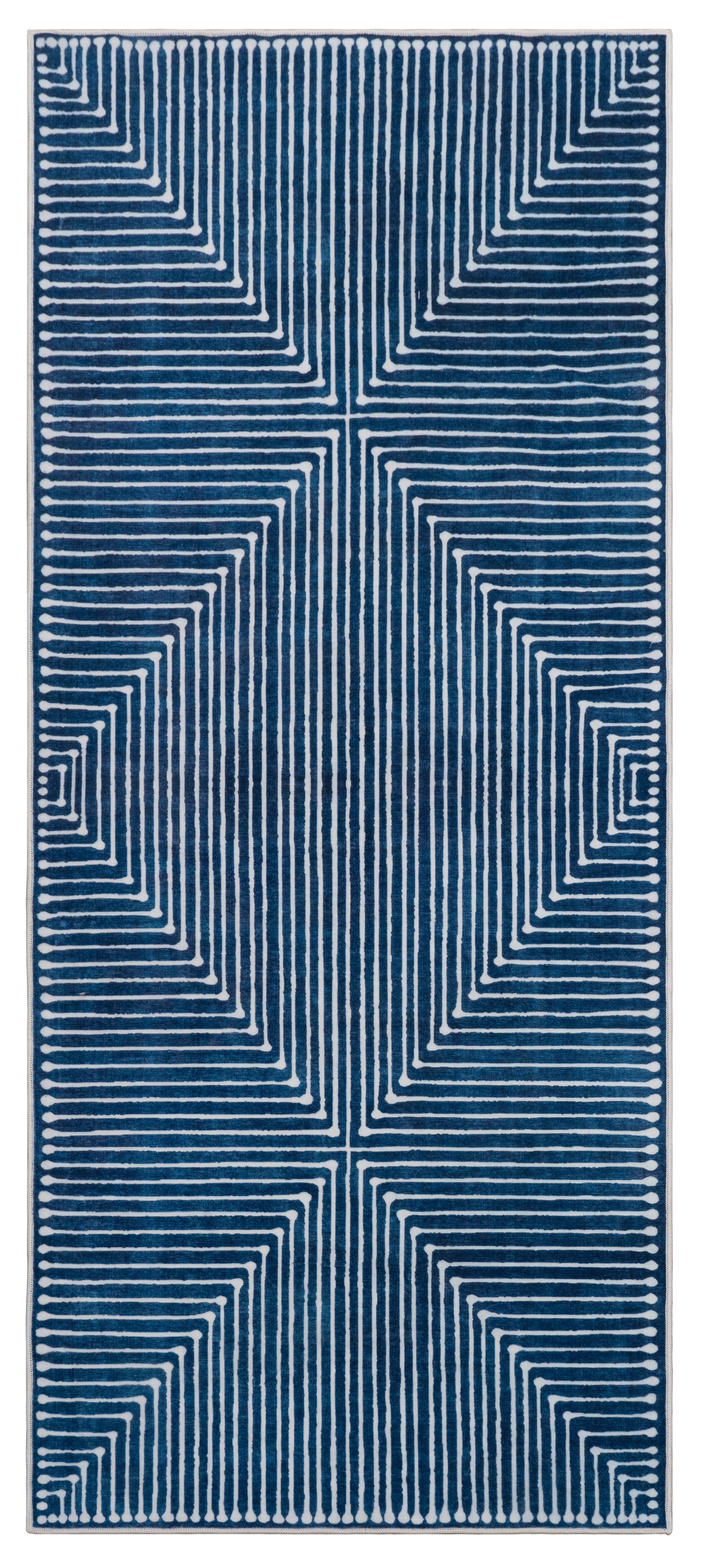 GLN Rugs Assos - Machine Washable Area Rug - Turkish Blue Home Rugs