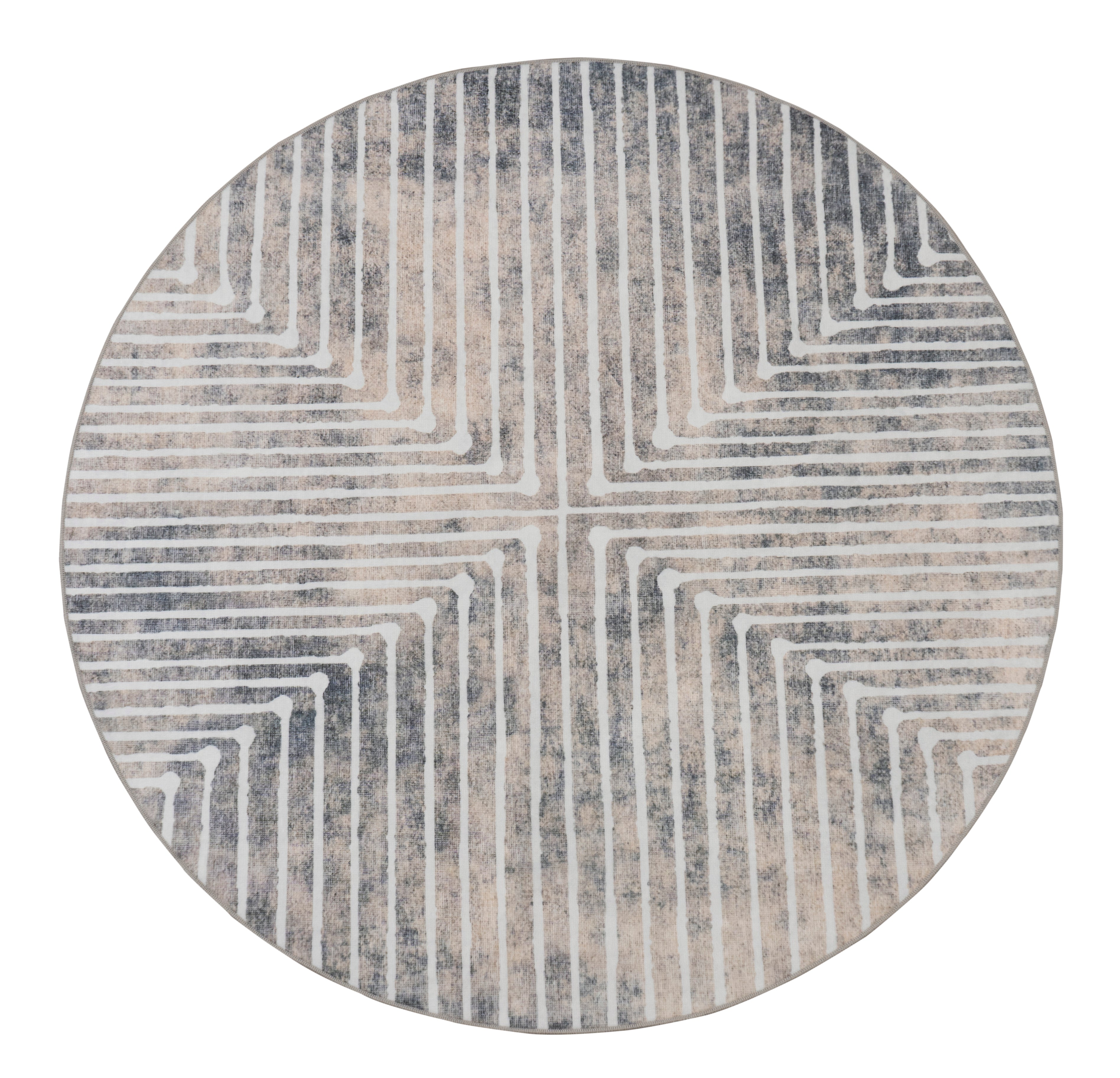 GLN Rugs Ephesus - Machine Washable Area Rug - Turkish Beige/Gray Home Rugs