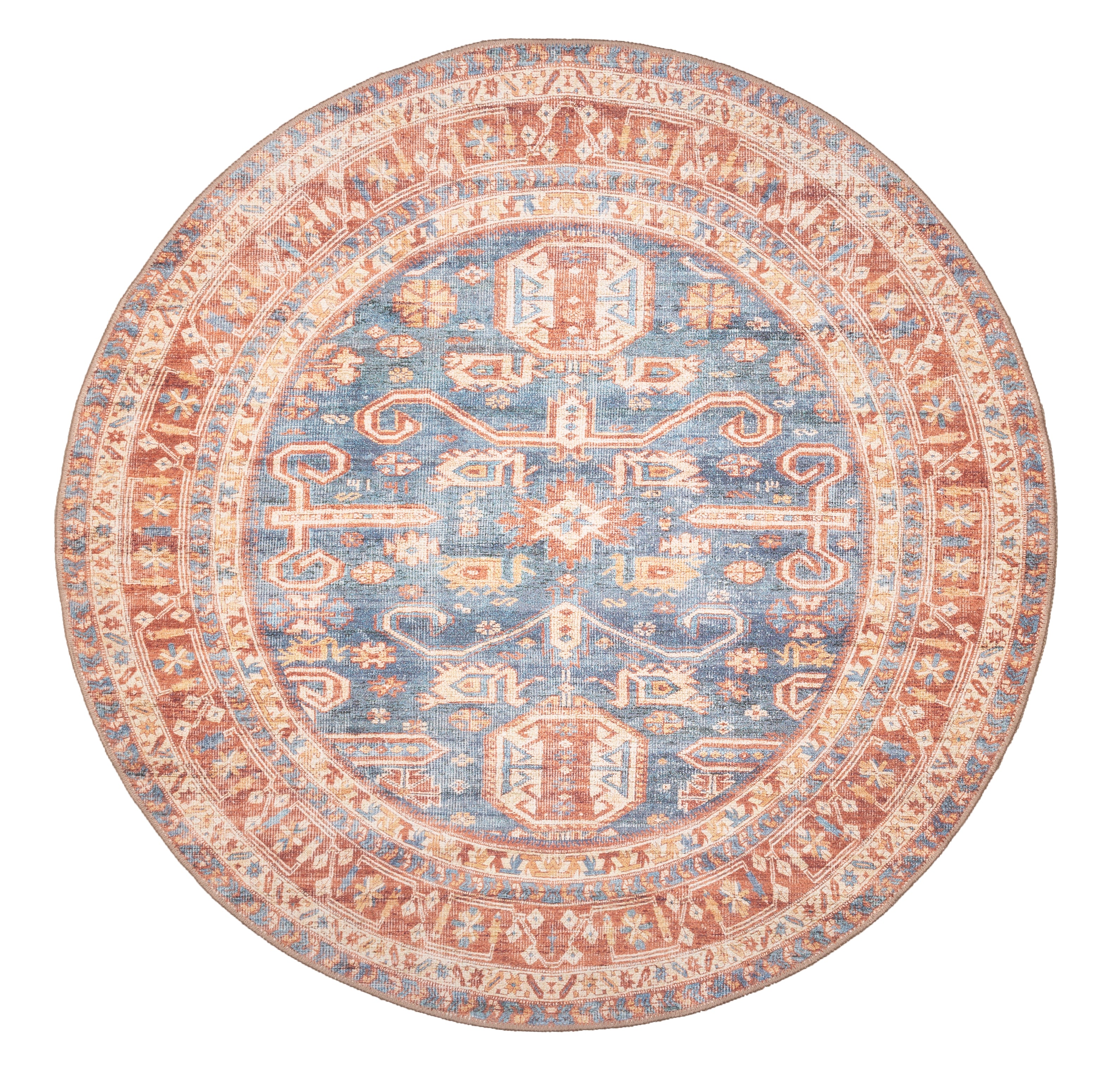 GLN Rugs Jerusalem - Machine Washable Area Rug - Turkish Terra Home Rugs