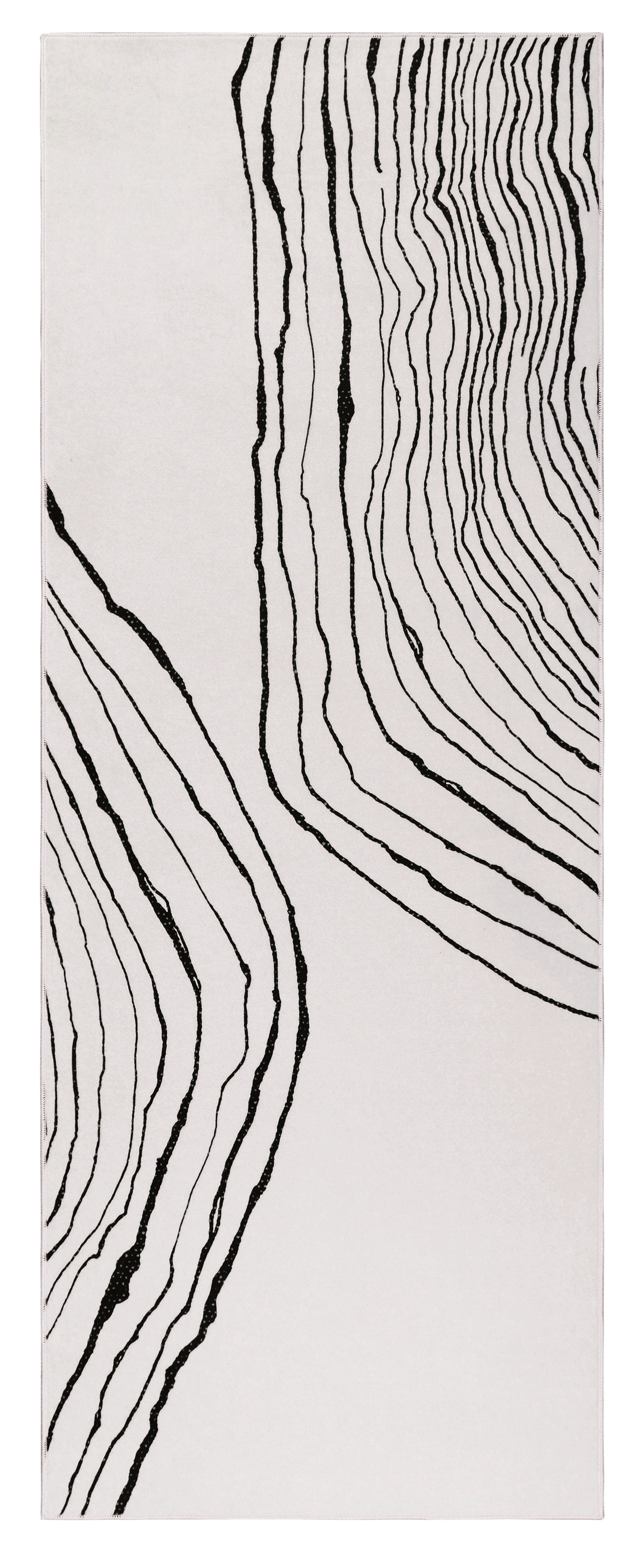 GLN Rugs Thassos - Machine Washable Area Rug - Beige/Black Home Rug