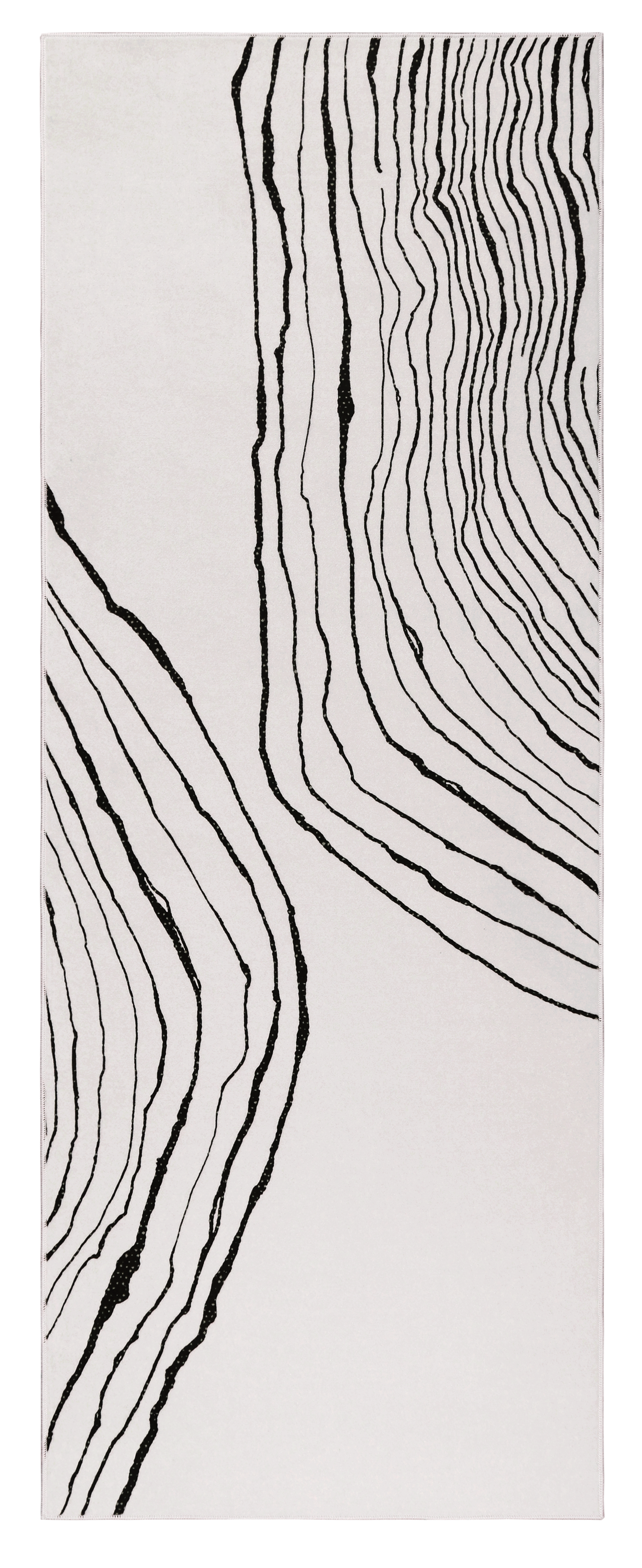 GLN Rugs Thassos - Machine Washable Area Rug - Beige/Black Home Rug