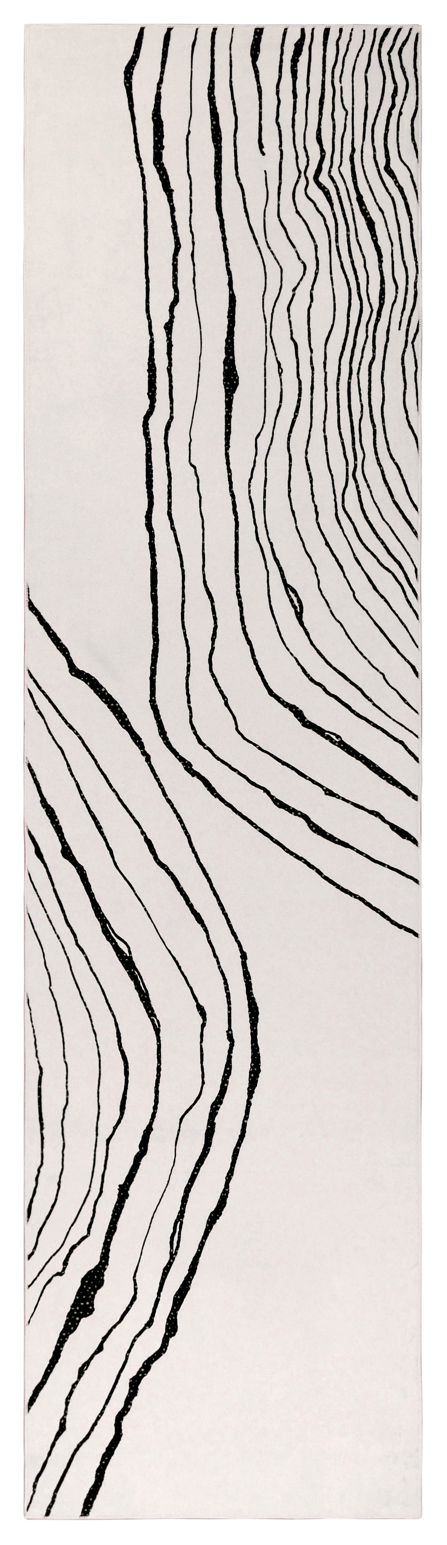 GLN Rugs Thassos - Machine Washable Area Rug - Beige/Black Home Rug