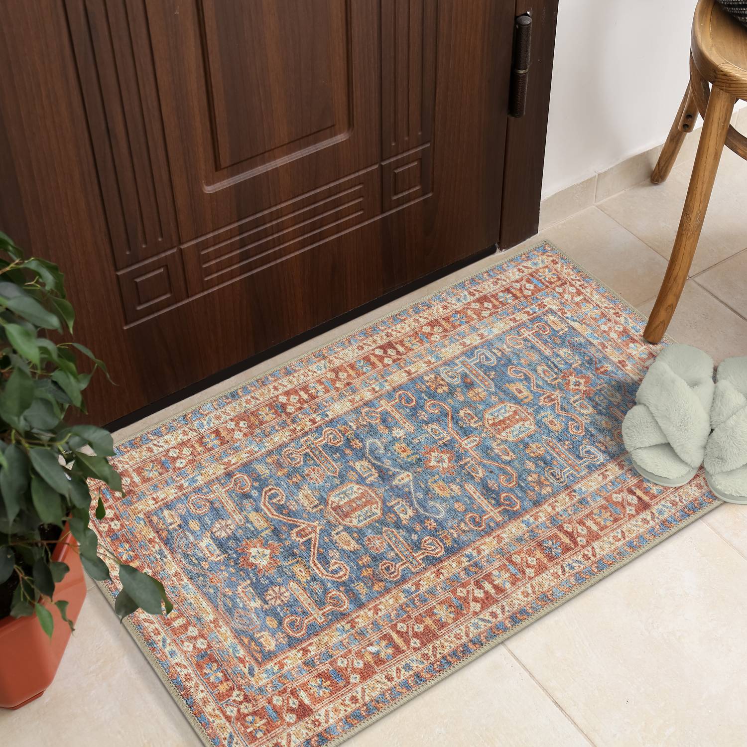 GLN Rugs Jerusalem - Machine Washable Area Rug - Turkish Terra Home Rugs