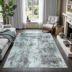 GLN Rugs Persepolis - Machine Washable Area Rug - Turkish Gray Home Rugs üçüncü resim