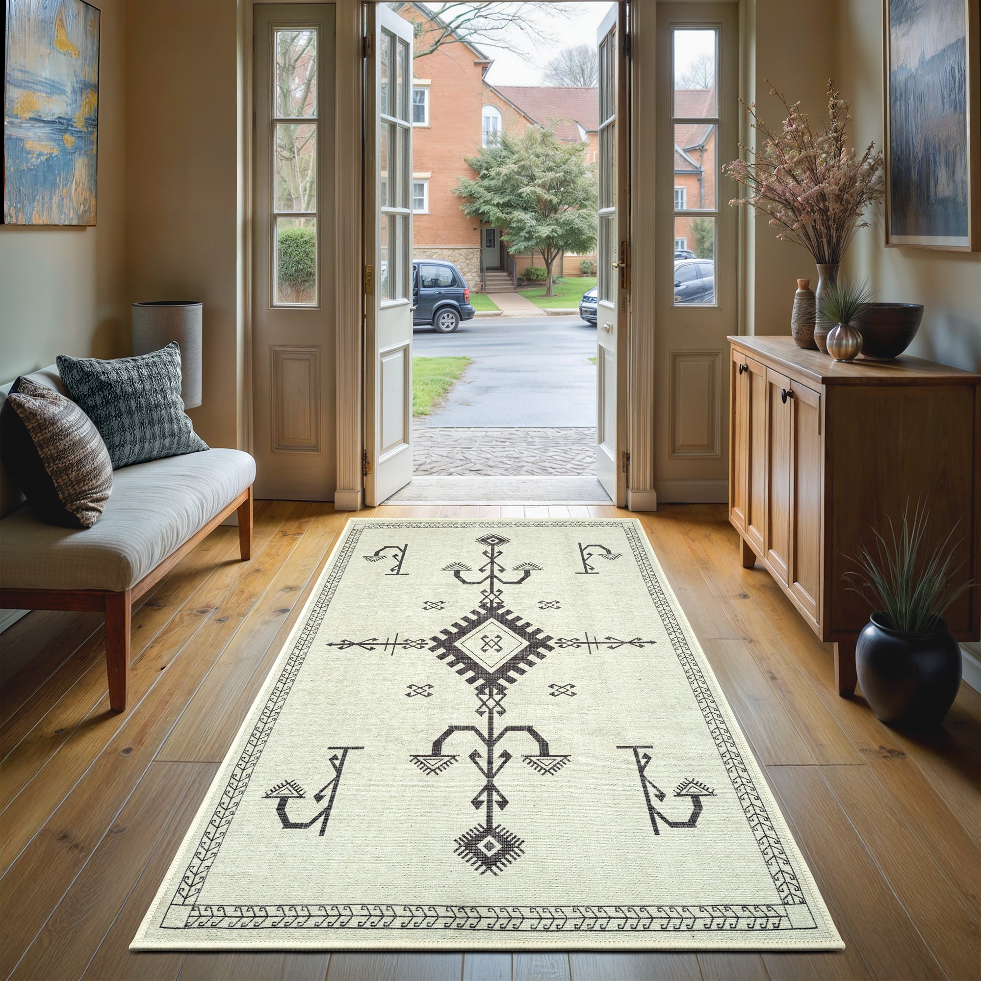 GLN Rugs Corum - Machine Washable Area Rug - Turkish Home Rugs