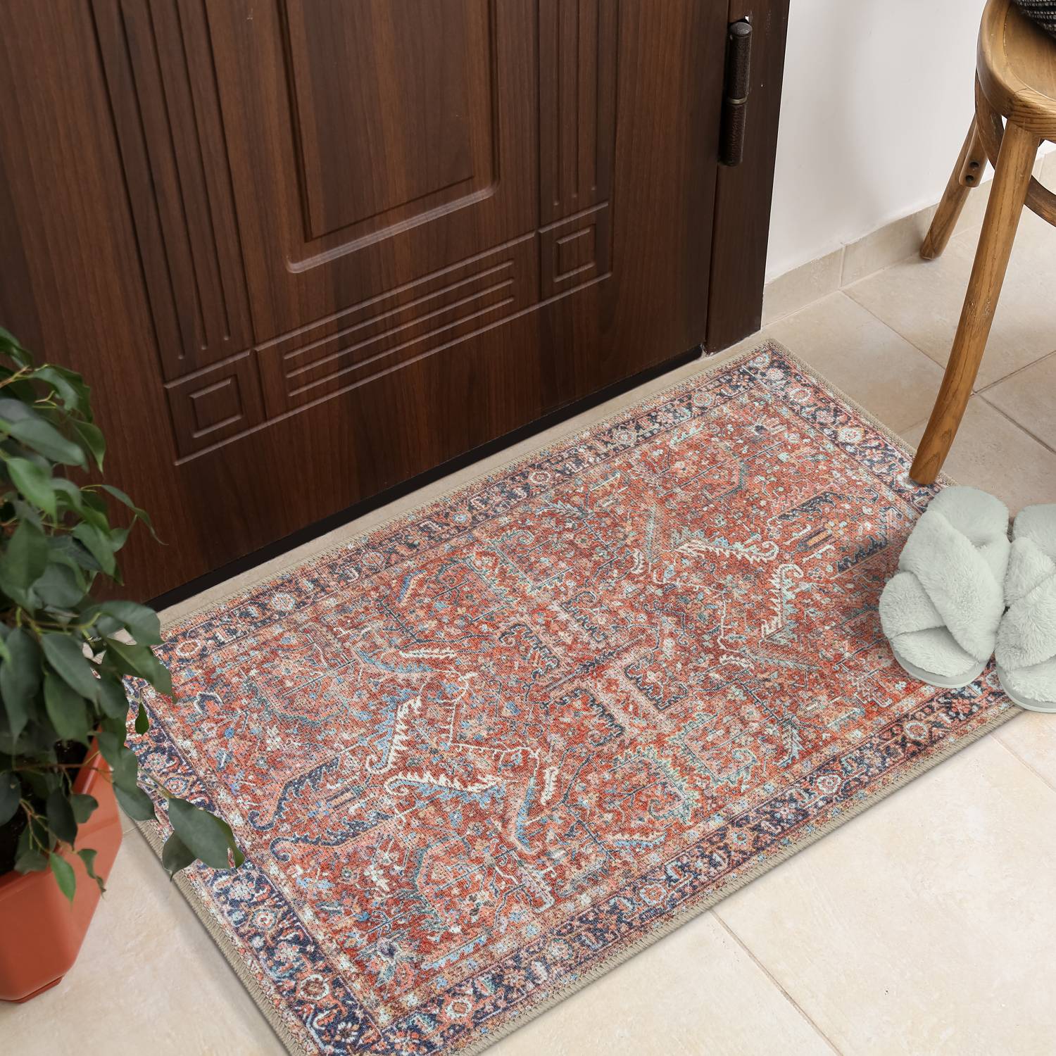 GLN Rugs Babylon - Machine Washable Area Rug - Turkish Terra Home Rugs