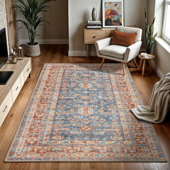 GLN Rugs Jerusalem - Machine Washable Area Rug - Turkish Terra Home Rugs üçüncü resim