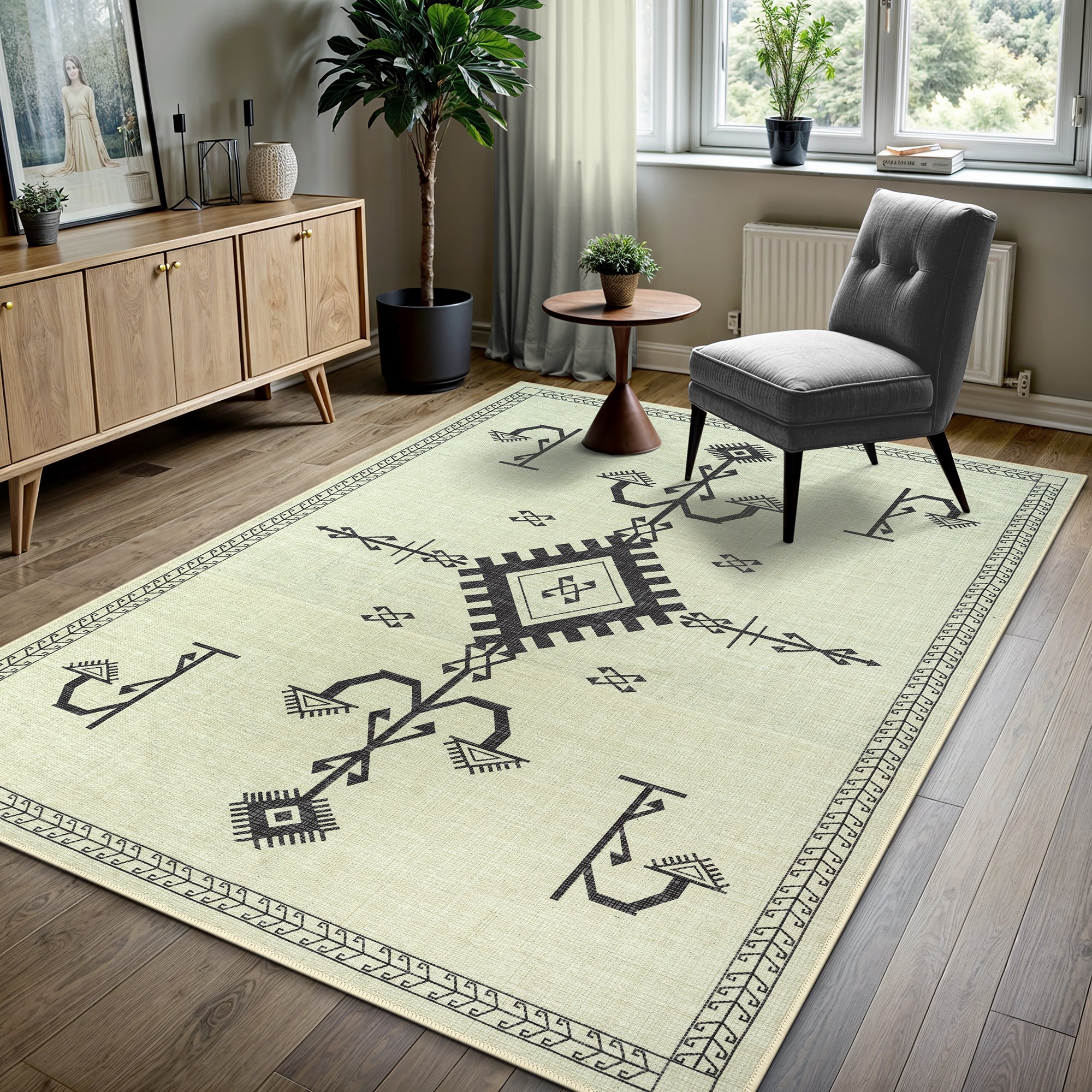 GLN Rugs Corum - Machine Washable Area Rug - Turkish Home Rugs