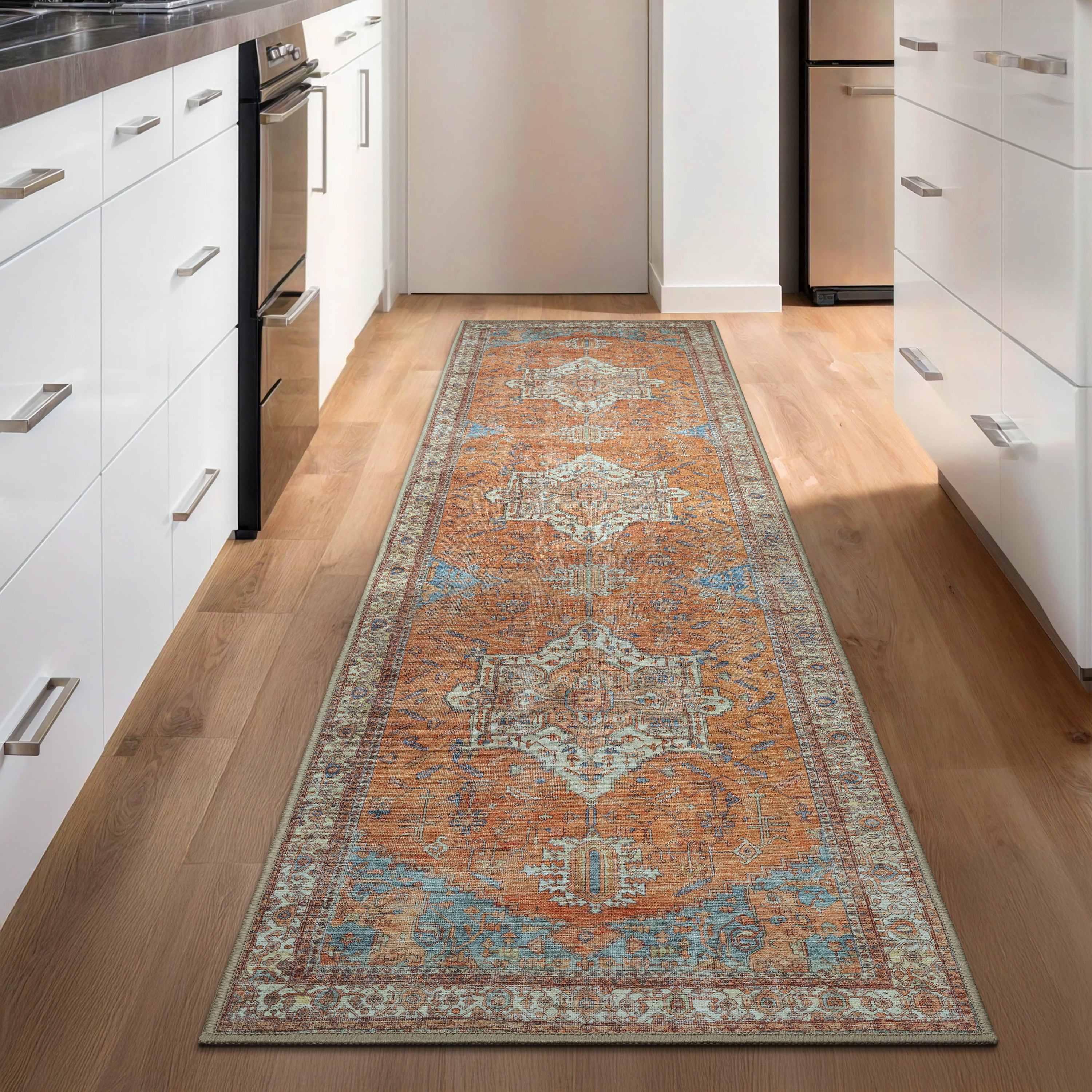 GLN Rugs Petra - Machine Washable Area Rug - Turkish Terra Home Rugs