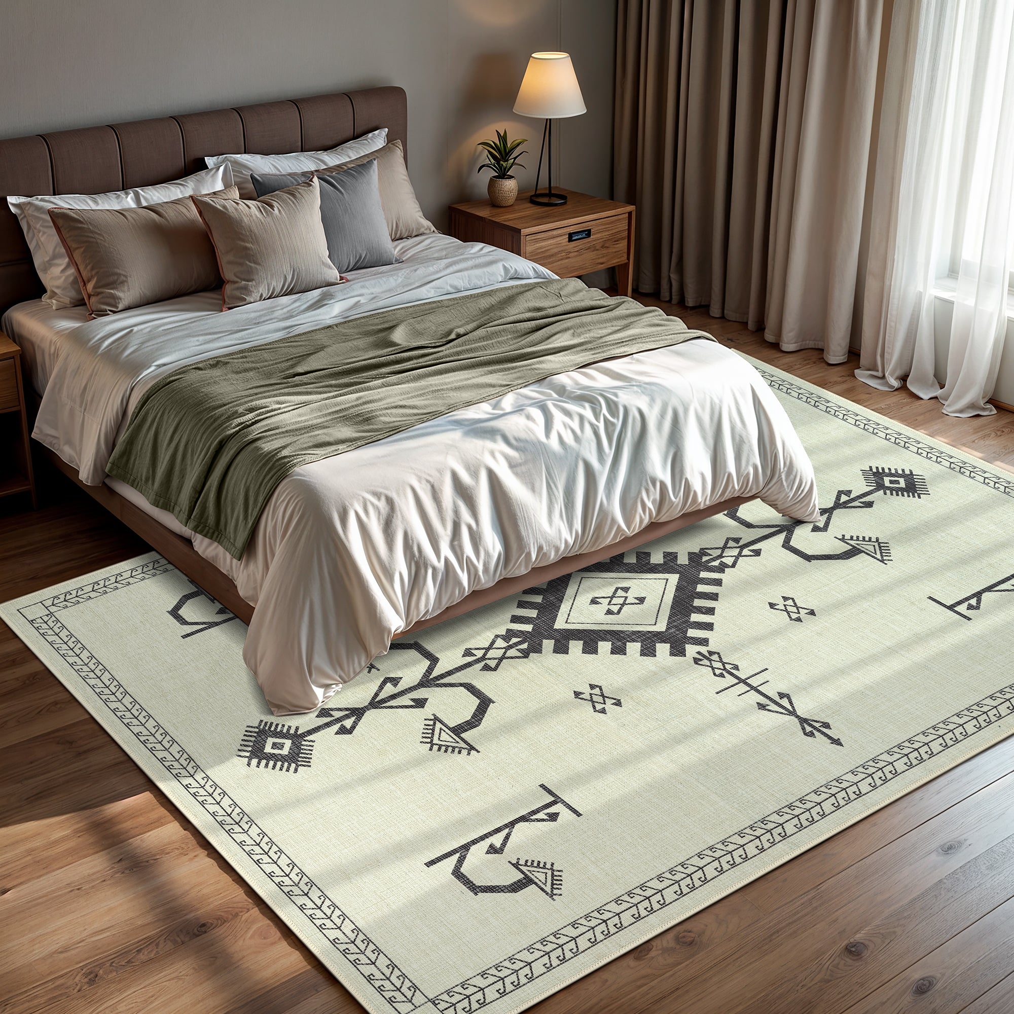 GLN Rugs Corum - Machine Washable Area Rug - Turkish Home Rugs