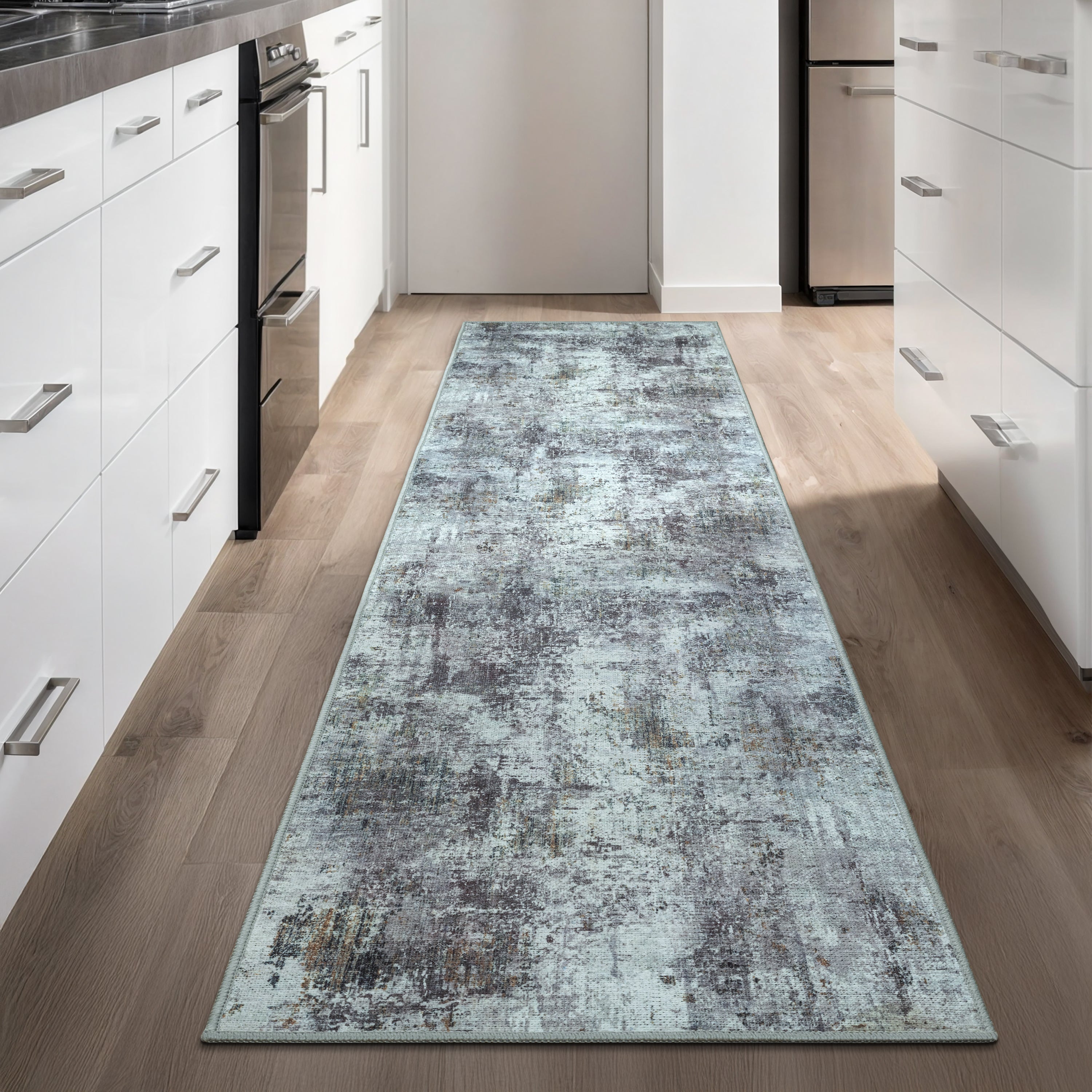 GLN Rugs Persepolis - Machine Washable Area Rug - Turkish Gray Home Rugs