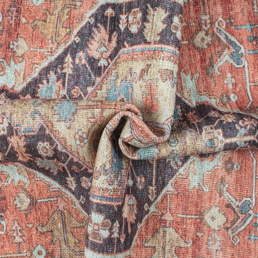 GLN Rugs Kitesh - Machine Washable Area Rug - Turkish Terra Home Rugs