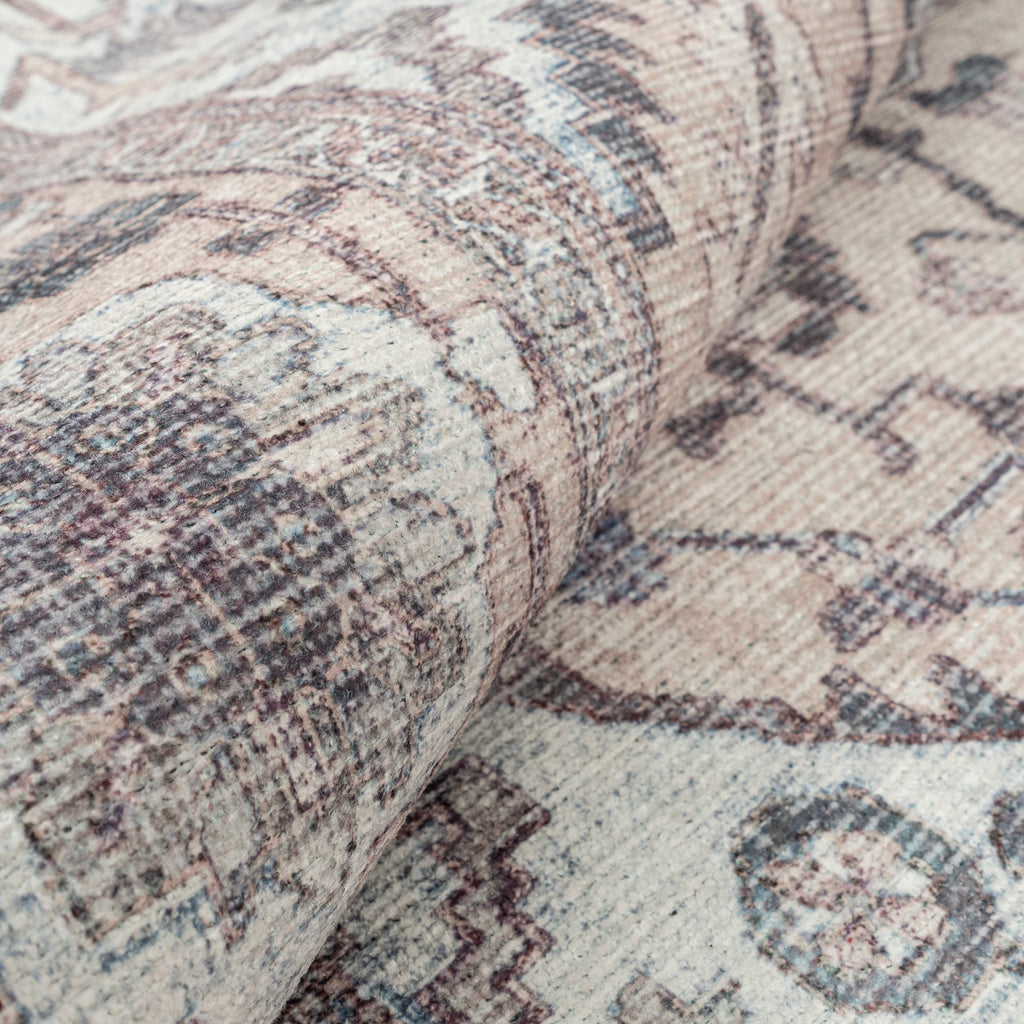 GLN Rugs Cyrene - Machine Washable Area Rug - Turkish Cream/Gray Home Rugs