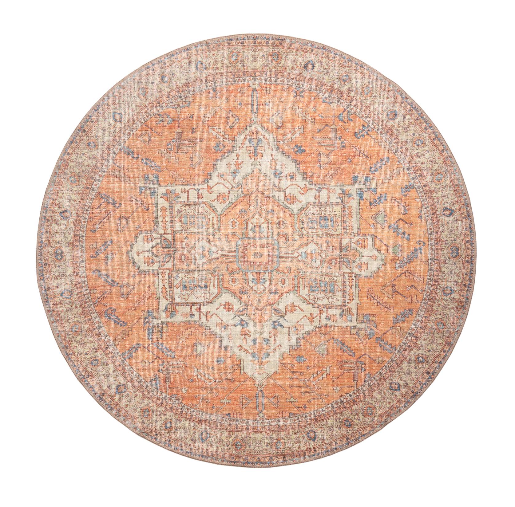 GLN Rugs Petra - Machine Washable Area Rug - Turkish Terra Home Rugs