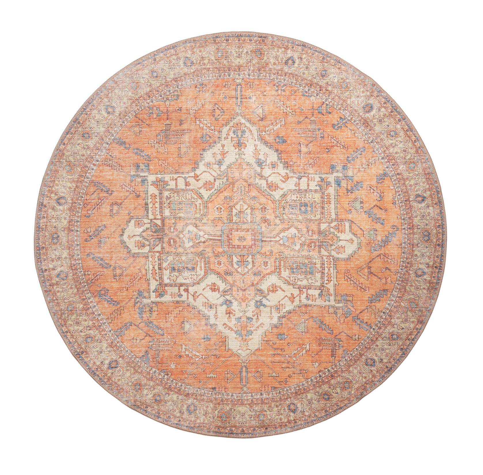 GLN Rugs Petra - Machine Washable Area Rug - Turkish Terra Home Rugs