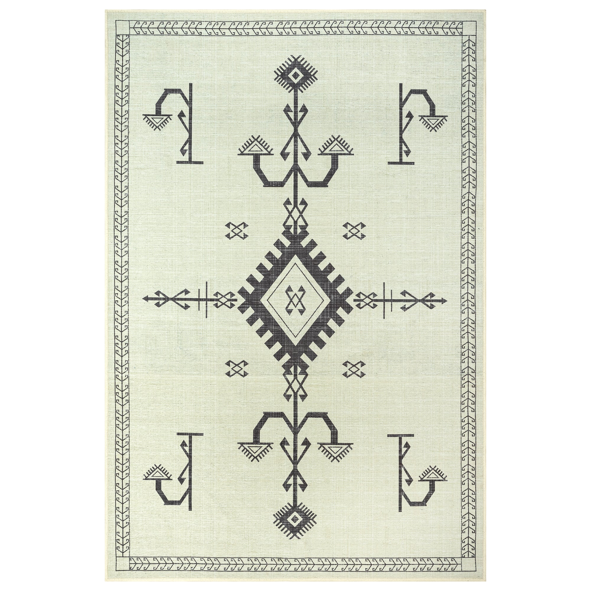 /products/corum-machine-washable-area-rug-black-cream