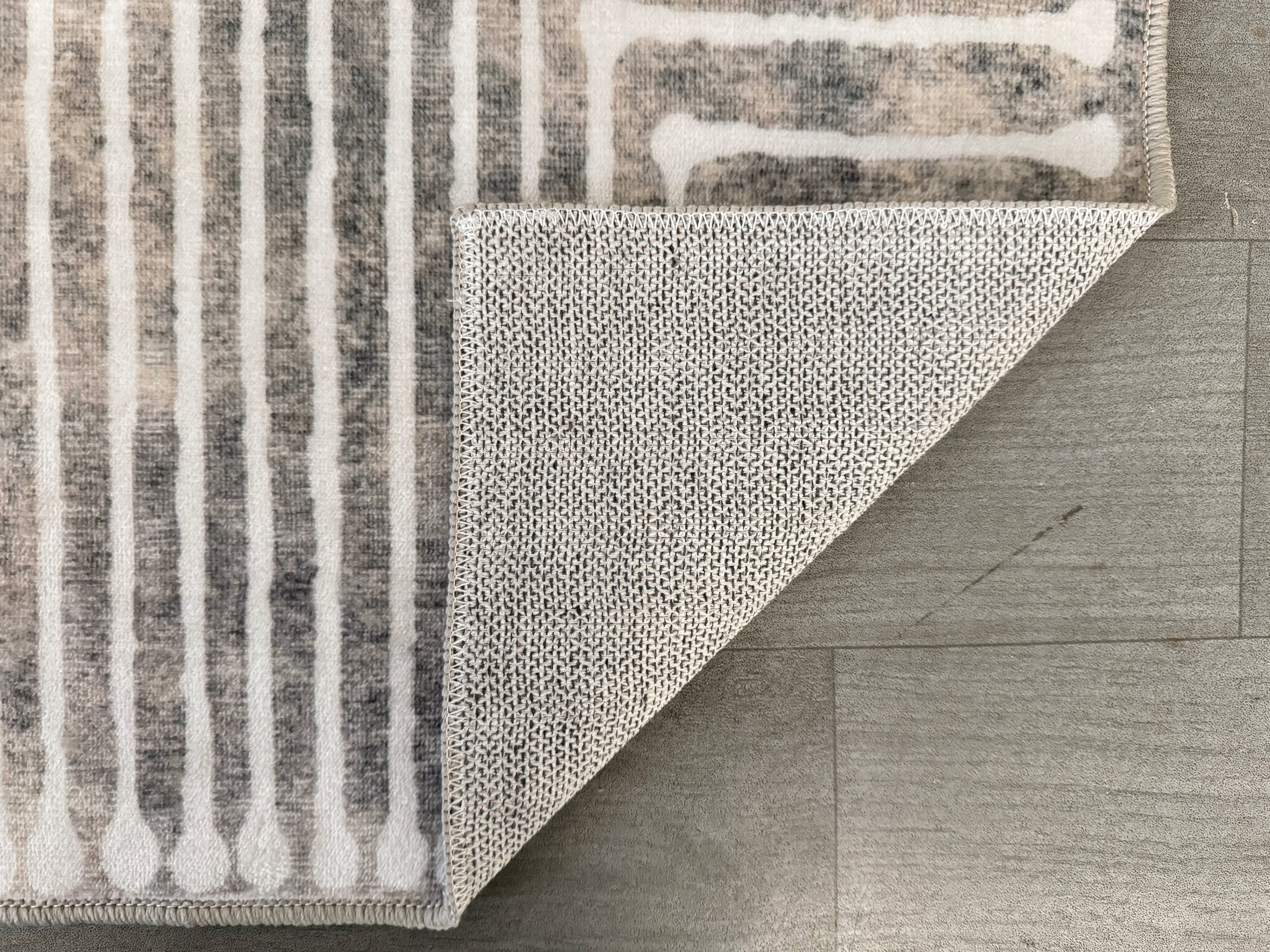 GLN Rugs Ephesus - Machine Washable Area Rug - Turkish Beige/Gray Home Rugs