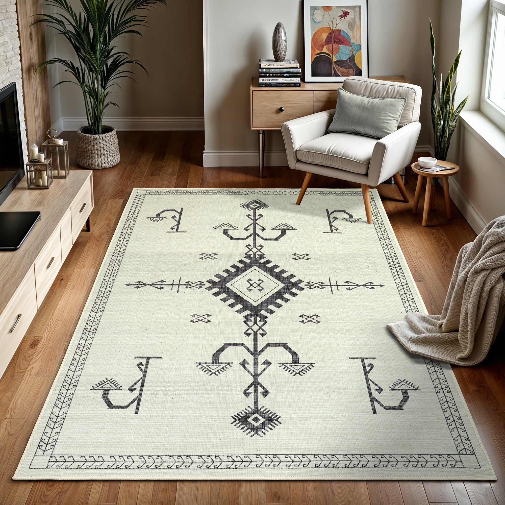 GLN Rugs Corum - Machine Washable Area Rug - Turkish Home Rugs