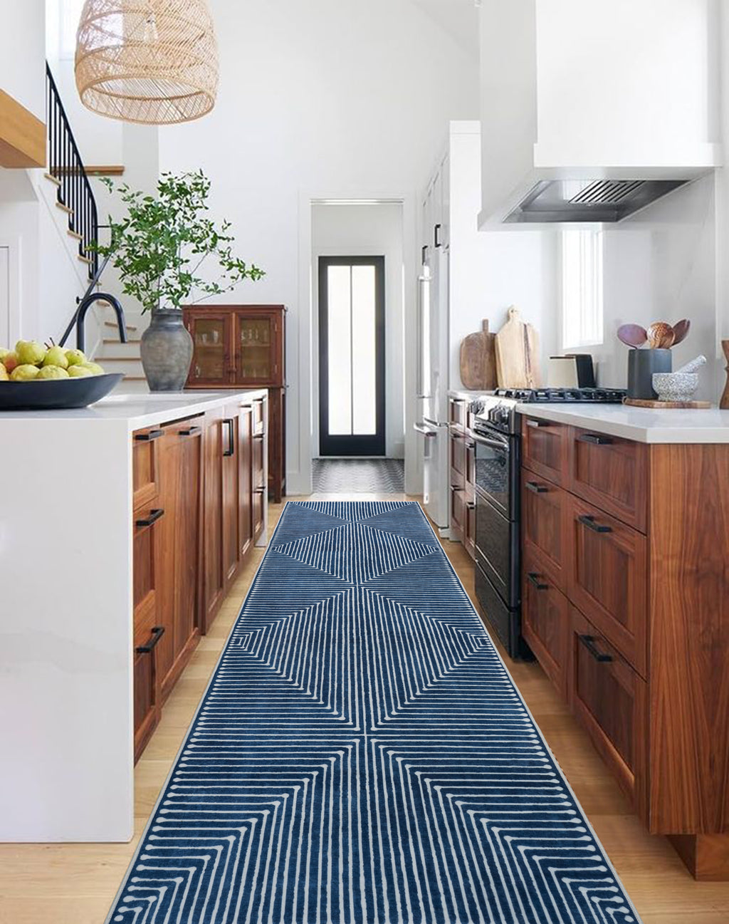 GLN Rugs Assos - Machine Washable Area Rug - Turkish Blue Home Rugs